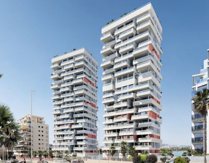 Fantastische Penthouse-Wohnungen mit 3 Schlafzimmern, 3 Badezimmern, Klimaanlage, Tiefgaragenstellplatz, Gemeinschaftspool und Meerblick Calp 03710 - Immolocal.de