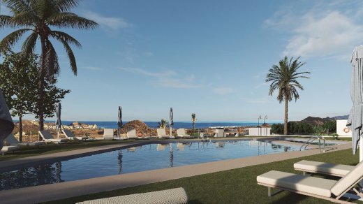 Moderne Appartements mit 3 Schlafzimmern, 2 Bädern, 2 Terrassen, Tiefgaragenstellplatz und Gemeinschaftspool San Miguel de Salinas 03193 - Immolocal.de