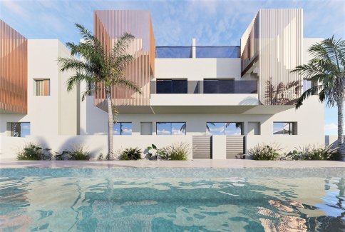 Erdgeschoss-Wohnungen mit 2 Schlafzimmern, 2 Bädern, Kfz-Stellplatz und Gemeinschaftspool Pilar de la Horadada 03190