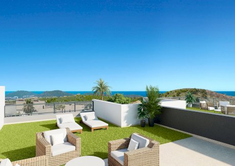 Penthouse-Wohnungen mit 3 Schlafzimmern, 2 Bädern, Kfz-Stellplatz und zum Teil auch mit Meerblick in wunderschöner Anlage Finestrat 03509 - Immolocal.de