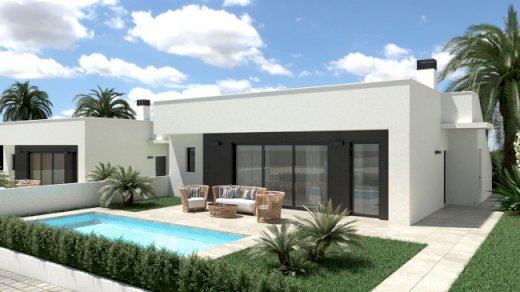 Wunderschöne Villen mit 3 Schlafzimmern, 2 Bädern, Dachterrasse und optionalem Privatpool in attraktiver Golfanlage Alhama de Murcia 30840 - Immolocal.de