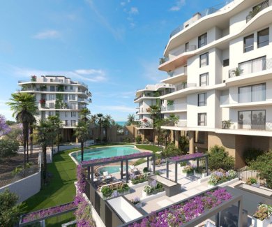 Wunderschöne Wohnungen mit 3 Schlafzimmern und Meerblick in Wohnanlage mit Außen- sowie beheiztem Innenpool nur 300 m vom Strand Villajoyosa 03570 - Immolocal.de