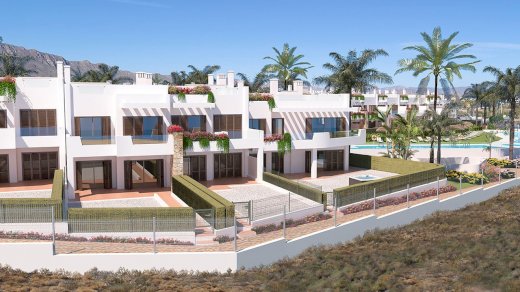 Erdgeschoss-Wohnungen mit 2 Schlafzimmern, 1 - 2 Bädern, Tiefgaragenstellplatz und Gemeinschaftspool in erster Linie am Strand San Juan de los Terreros 04648