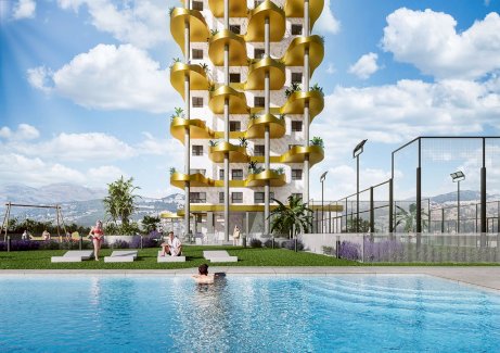 Fantastische Appartements mit 3 Schlafzimmern, 2 Bädern, Gemeinschaftspool und Meerblick nur 500 m vom Strand Calpe 03710 - Immolocal.de