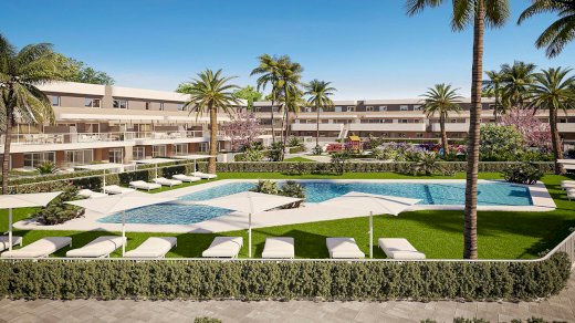 Appartements mit 2 Schlafzimmern, 2 Bädern, Tiefgaragenstellplatz, Gemeinschaftspool und schönem Ausblick nur 1.200 m vom Jachthafen und Strand Guardamar del Segura 03140 - Immolocal.de